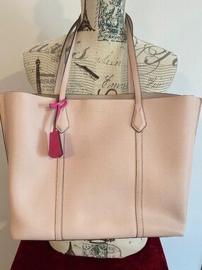 TORY BURCH - Leather Perry Tote - Light Pink